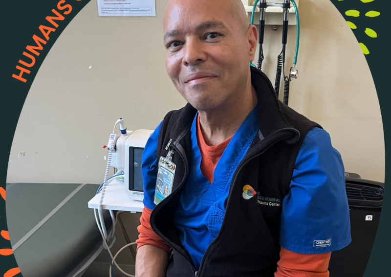 Humans of NHC Montage of Richard, Nurse, at SFDPH.