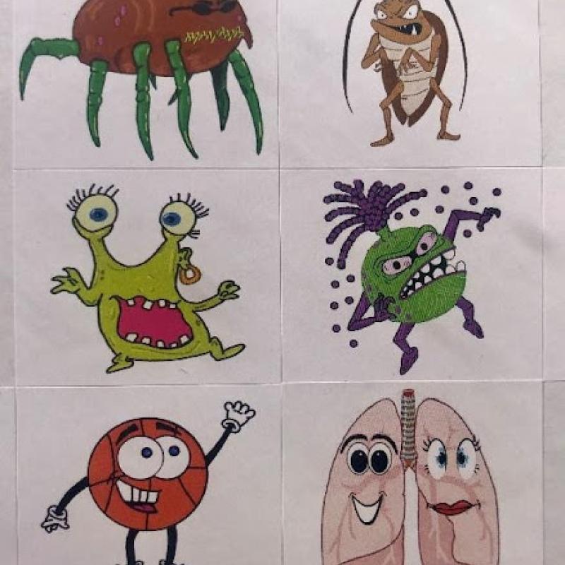 sheet of stickers
